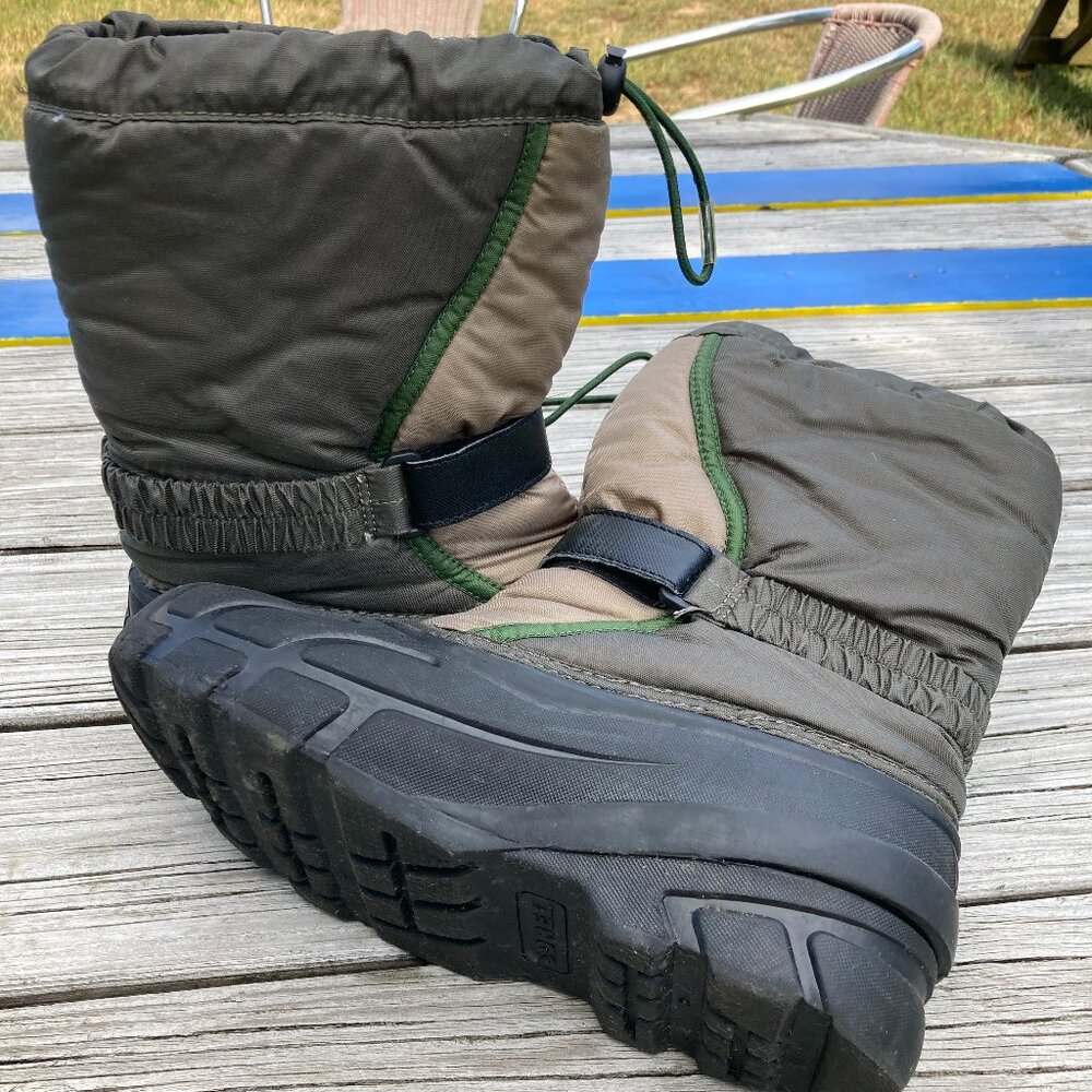 Sorel Flurry Winter Boots (Youth, Unisex, Size 6, Tan/Brown/Green/Black)